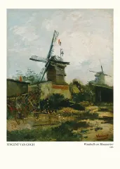Vincent Van Gogh - Windmills on Montmartre