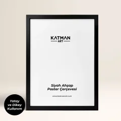 Siyah Ahşap Çerçeve