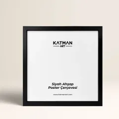 Siyah Ahşap Çerçeve
