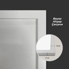 Beyaz Ahşap Çerçeve