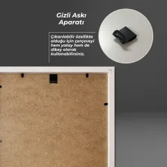 Beyaz Ahşap Çerçeve