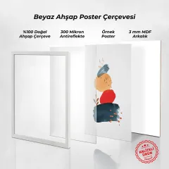 Beyaz Ahşap Çerçeve