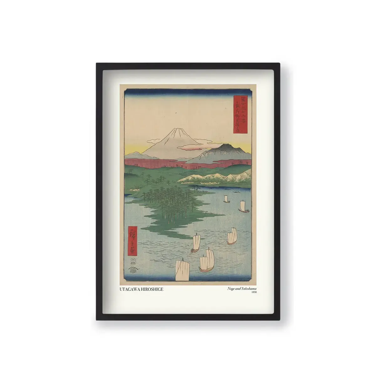 Utagawa Hiroshige - Noge ve Lokohama