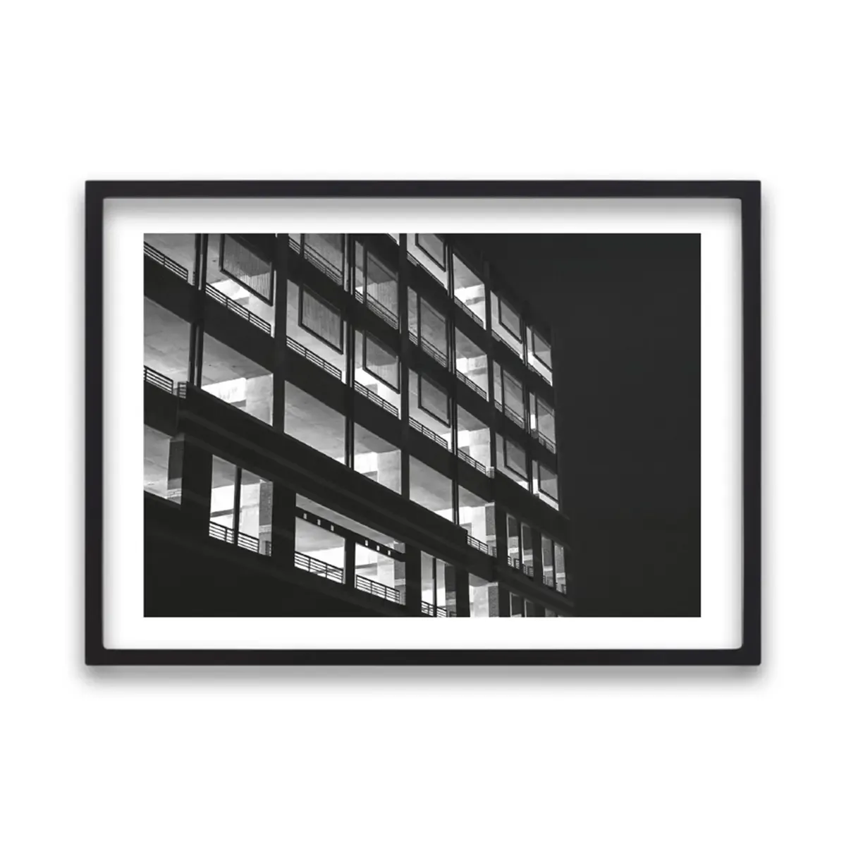 Gece Işığında Mimari Poster