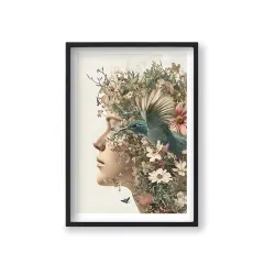 Doğa ve Kadın Silueti Poster