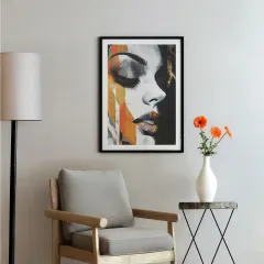 Soyut Kadın Portresi Poster