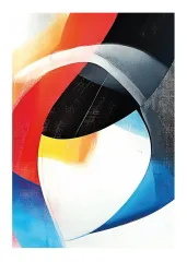 Renkli Soyut Kompozisyon Poster