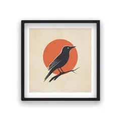 Minimalist Kuş Posteri