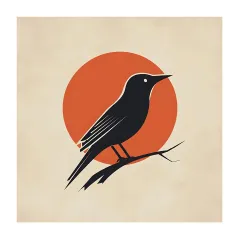 Minimalist Kuş Posteri