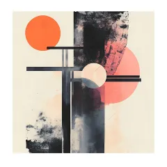 Soyut Geometrik Poster